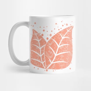 Soft floral pattern of orange tones Mug